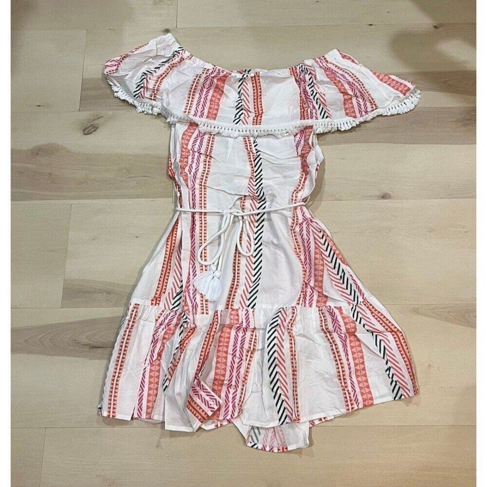 Anthropologie Mazik NEW Women Medium Summer Mini Dress Boho Vacation Coastal - Picture 6 of 8